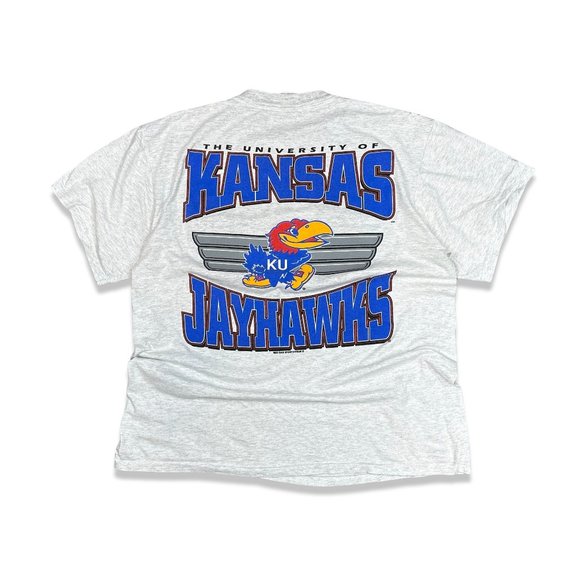 (L) Vintage University of Kanas Jayhawks T Shirt - Picture 1 of 4